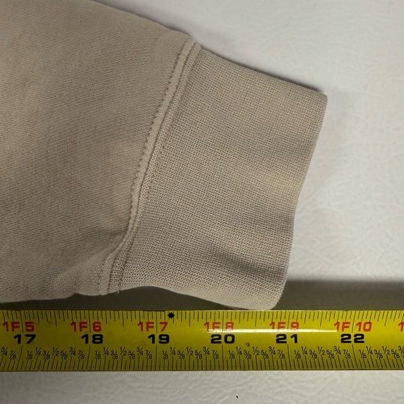 In My Mom Era Pullover Cream Sweatshirt Embroidered Crewneck Women Medium - Picture 9 of 11